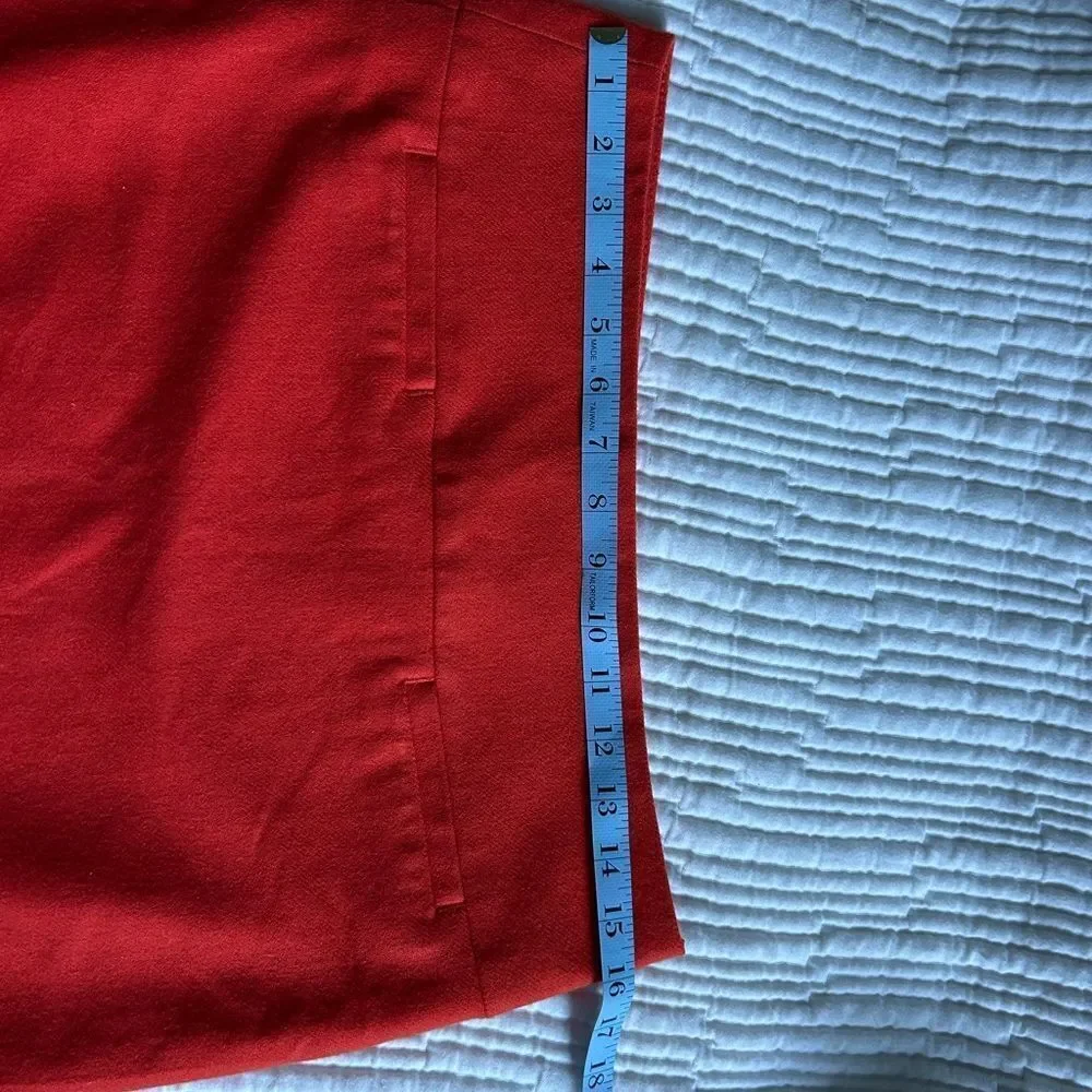 GAP Women’s Orange Wool Lined Zip Up Mini Skirt Size 4